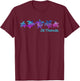 St. Thomas Beach Design/Tribal Turtle Gift T-Shirt - T-Shirt | Maroon