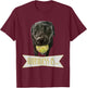 Black Labrador Dog Tennis Ball Women Girls Kids T-Shirt - T-Shirt | Maroon