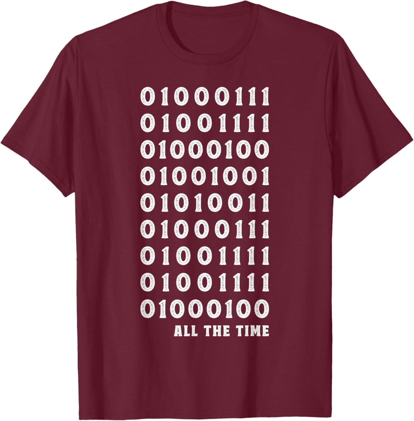 God Is Good Binary Code Christian Computer Programmer T-Shirt - T-Shirt | Maroon