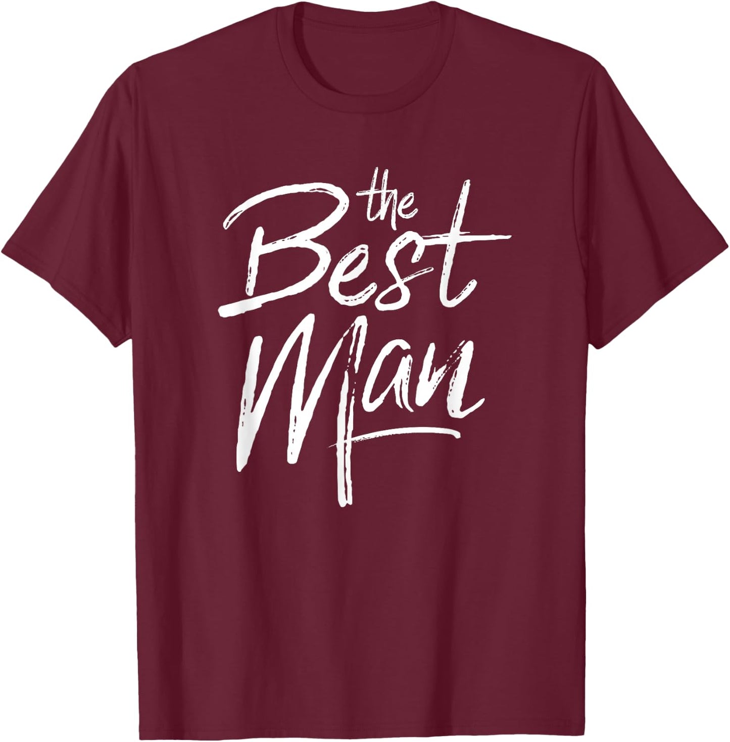 Best Man Matching Bachelor Party Groomsman Group Small T-Shirt - T-Shirt | Maroon