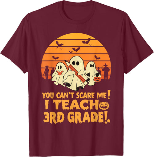 You Can't Scare Me I Teach 3rd grade Teacher Halloween Men Women Kids
