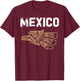 México Mexico Cinco De Mayo Futbol Pride Mexican T-Shirt - T-Shirt | Maroon