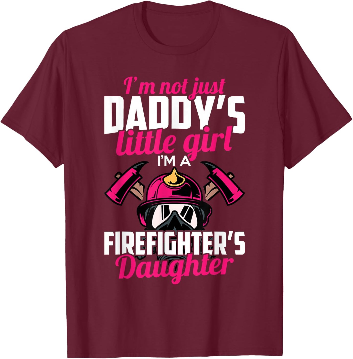 Firefighter Daughter Design for Kids Firefighter Toddler T-Shirt - T-Shirt | Maroon