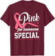 I Wear Pink For Someone Special Breast Cancer T-Shirt - T-Shirt | Maroon