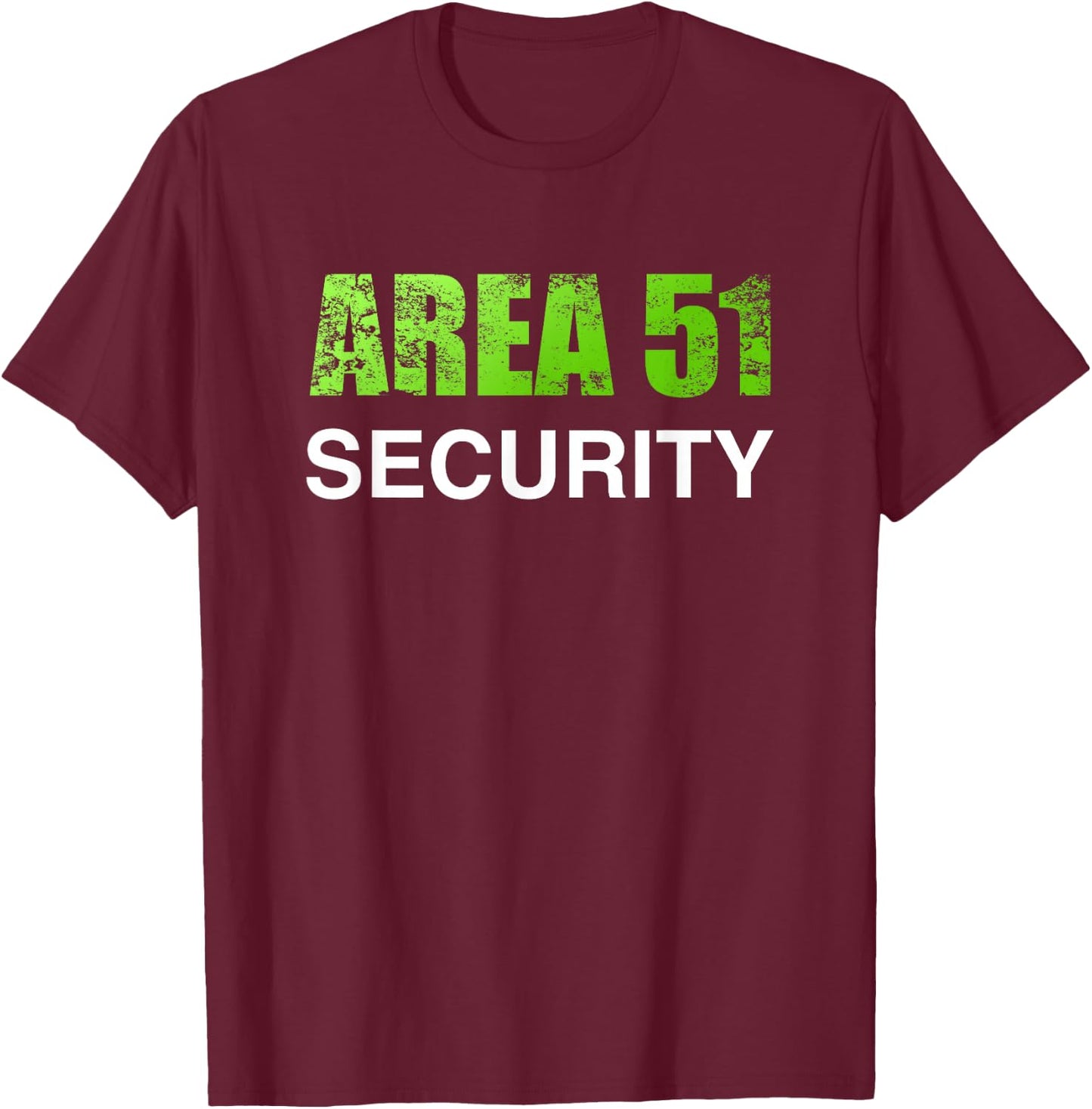 Area 51 Security Costume T-Shirt - T-Shirt | Maroon