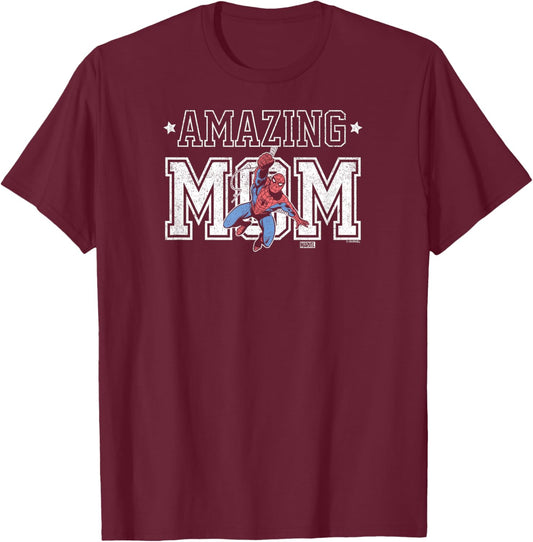 Spider-Man - Amazing Mom T-Shirt - T-Shirt | Maroon