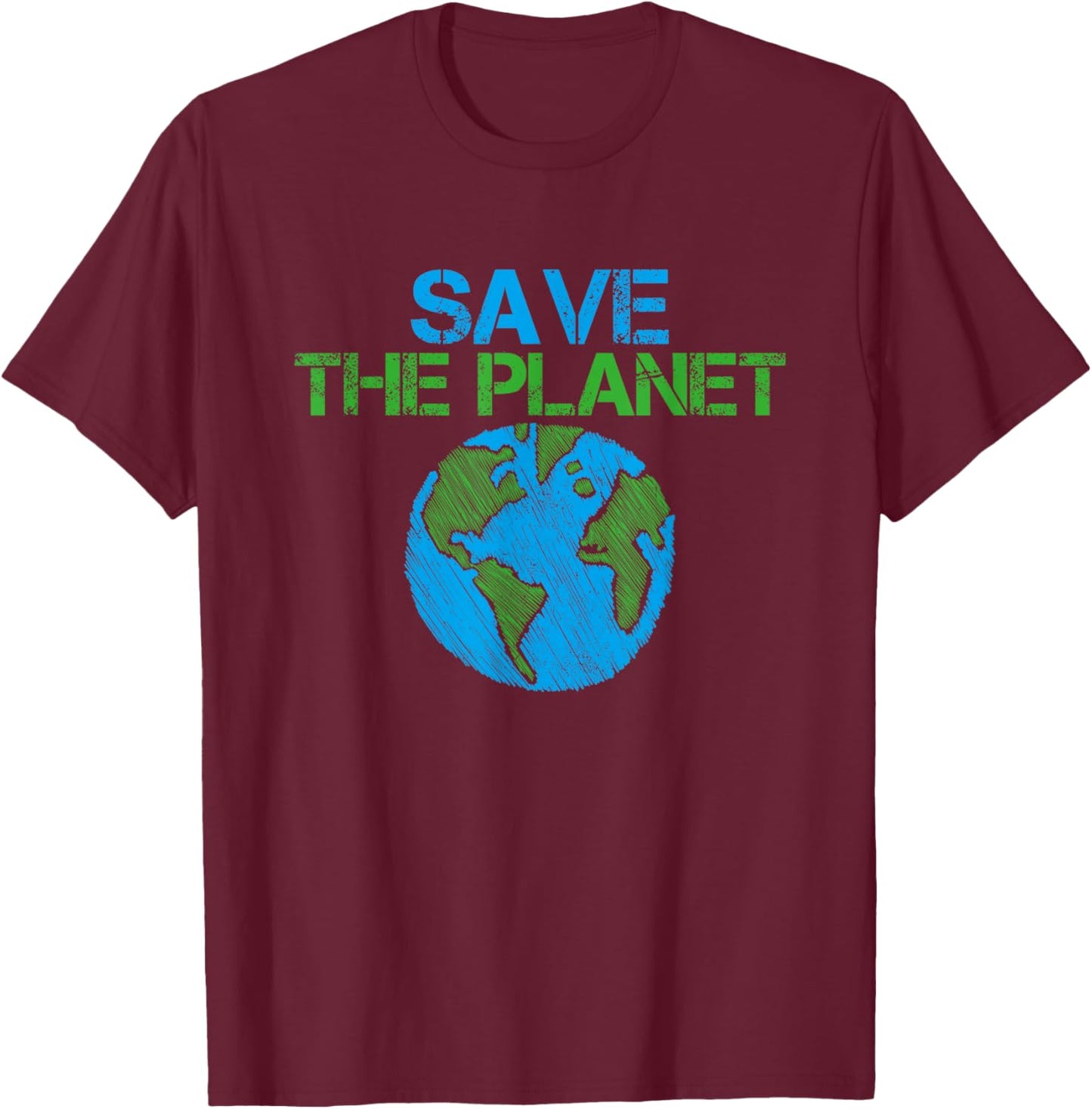 Save the Planet Shirt Protect Our Planet Environmentalist T-Shirt - T-Shirt | Maroon