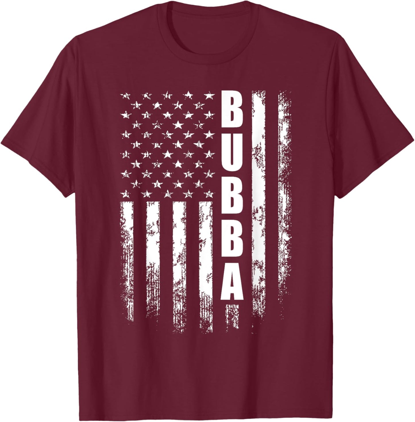 Funny Bubba Father's Day From Son Daughter Grandchildren T-Shirt - T-Shirt | Maroon