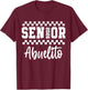 Proud Senior Abuelito Senior 2026 Class of 2026 Abuelito T-Shirt - T-Shirt | Maroon