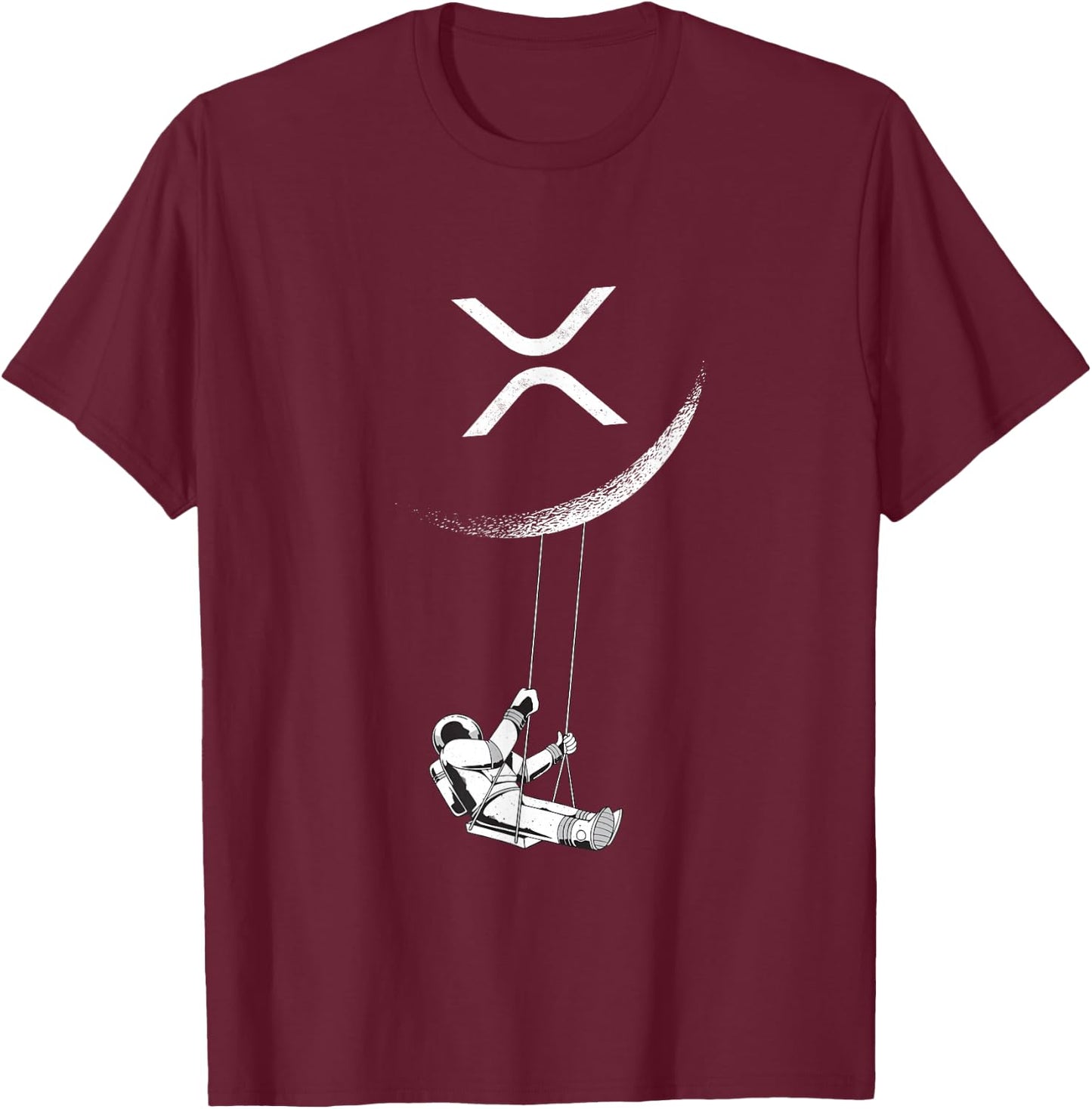 XRP Moon Merch Cryptocurrency Crypto Currency Merchandise T-Shirt - T-Shirt | Maroon