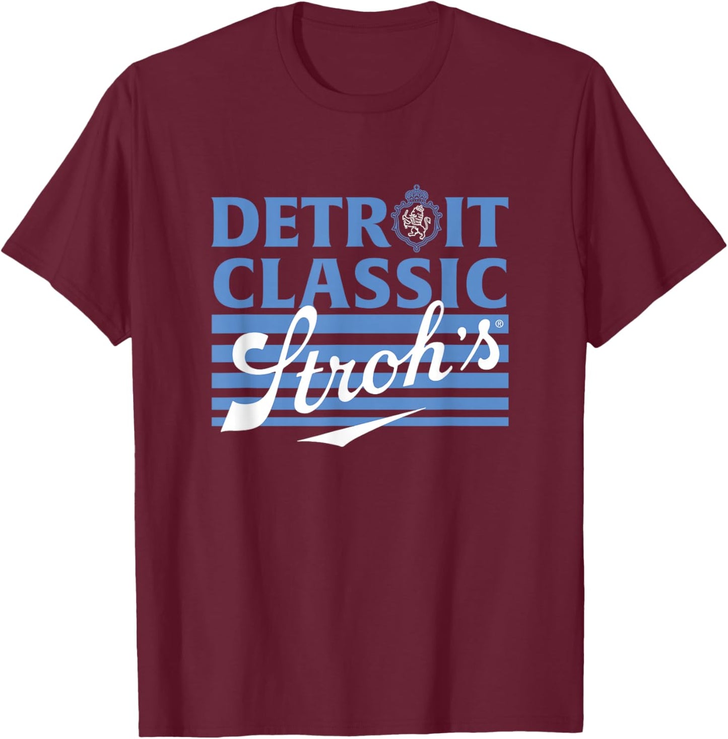 Stroh's Style - Detroit Classic T-Shirt - T-Shirt | Maroon