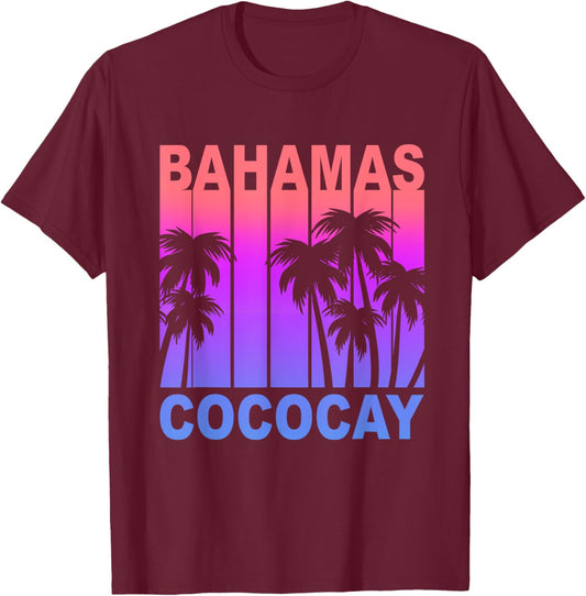 Bahamas CocoCay Family Cruise Vacation Travel Beach Souvenir Men Women T-Shirt - T-Shirt | Maroon
