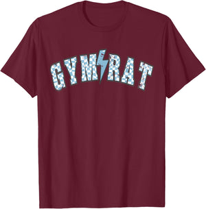 Gym Rat Muscle Mommy Trendy Checkerboard Weight Lifting T-Shirt - T-Shirt | Maroon