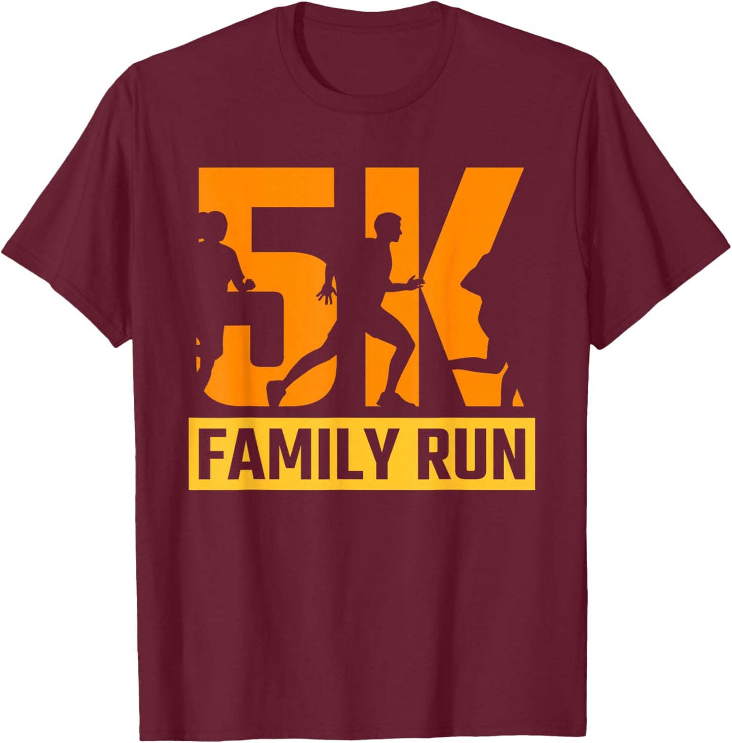 5K Family Running Runner Running Race 5K T-Shirt - T-Shirt | Maroon