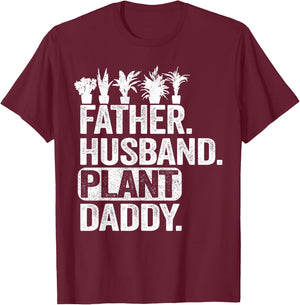 Funny Landscaper Gardener Dad Father Husband Plant Daddy T-Shirt - T-Shirt | Maroon