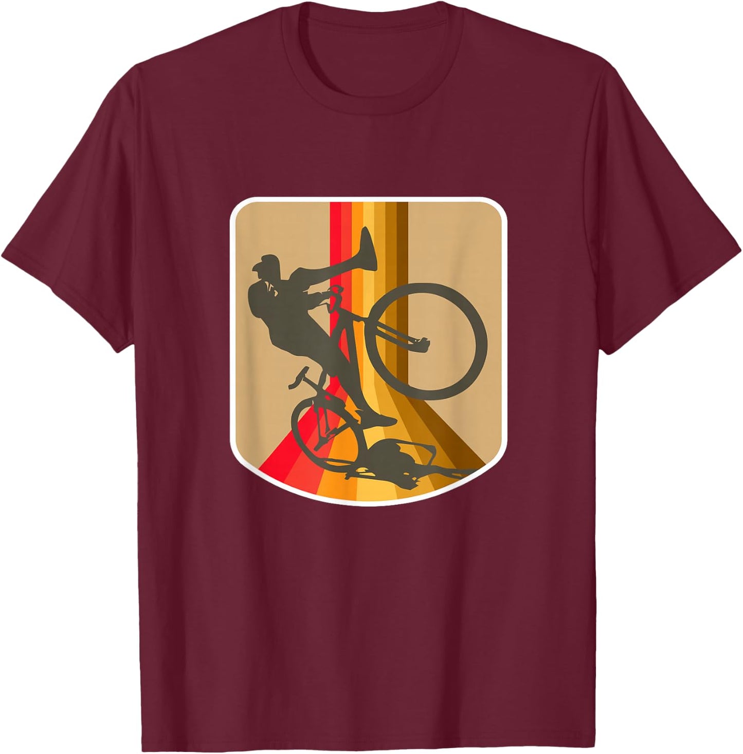 Bike Ride Out Se Wheelie Swerving Big Wheel Bmx T-Shirt - T-Shirt | Maroon