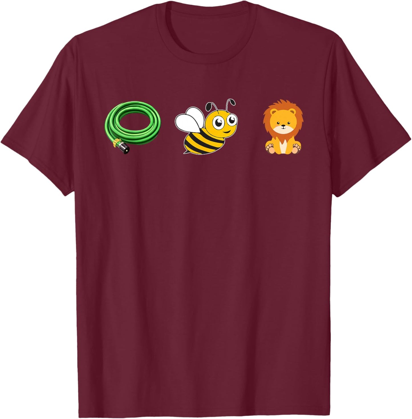 Hose Bee Lion Funny Ho's Be Lying Graphic Animal Saying T-Shirt - T-Shirt | Maroon