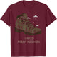 Vintage Mount Katahdin Camping Hiking Boot T-Shirt - T-Shirt | Maroon