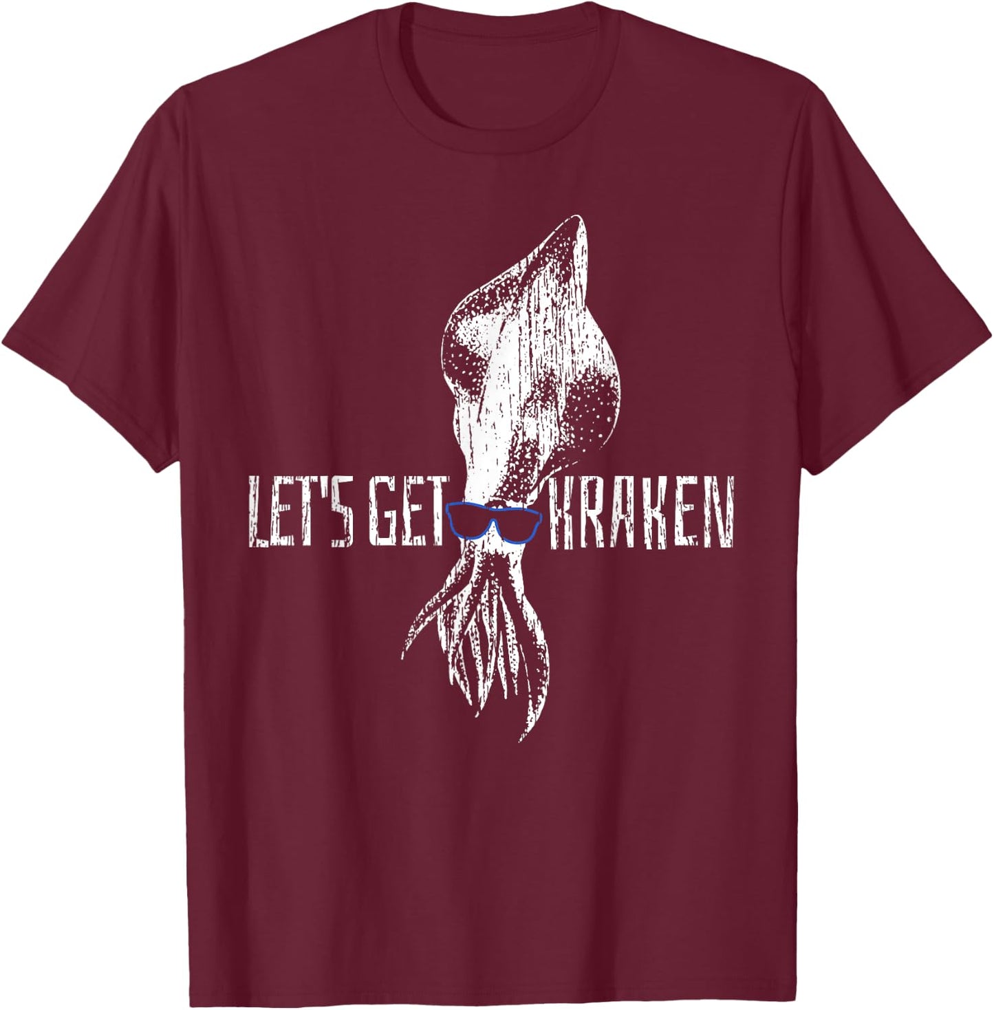 Squid Marine Biology T-Shirt - T-Shirt | Maroon