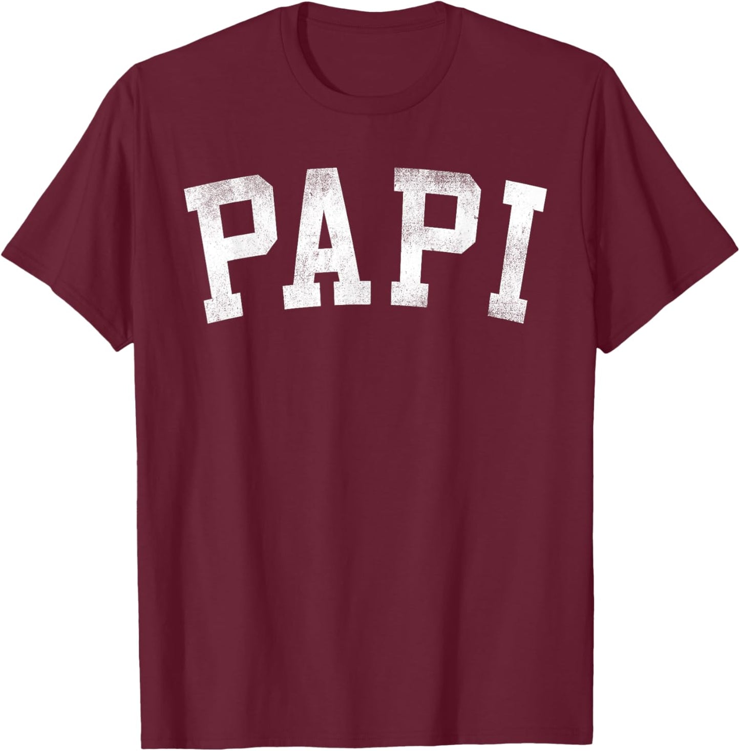 Papi - Classic Bold Font Father's Day Papi T-Shirt - T-Shirt | Maroon
