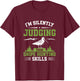I'm Silently Judging Funny Snipe Hunting Skills Snipe Hunter T-Shirt - T-Shirt | Maroon