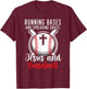 Baseball And Jesus Christian Baseball Player Religious T-Shirt - T-Shirt | Maroon