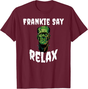 Frankie Say RELAX T-Shirt - T-Shirt | Maroon
