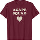 Vintage Retro Proud Christian in Jesus - Agape Squad T-Shirt - T-Shirt | Maroon