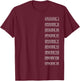 Star Wars Classic Stacked Movie Titles Episodes I Through IX T-Shirt - T-Shirt | Maroon