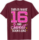 Sweet Sixteen Birthday T Shirt 16th Birthday Shirt T-Shirt - T-Shirt | Maroon