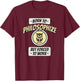 Born to Philosophize, but Forced to Work, Funny Thinker T-Shirt - T-Shirt | Maroon