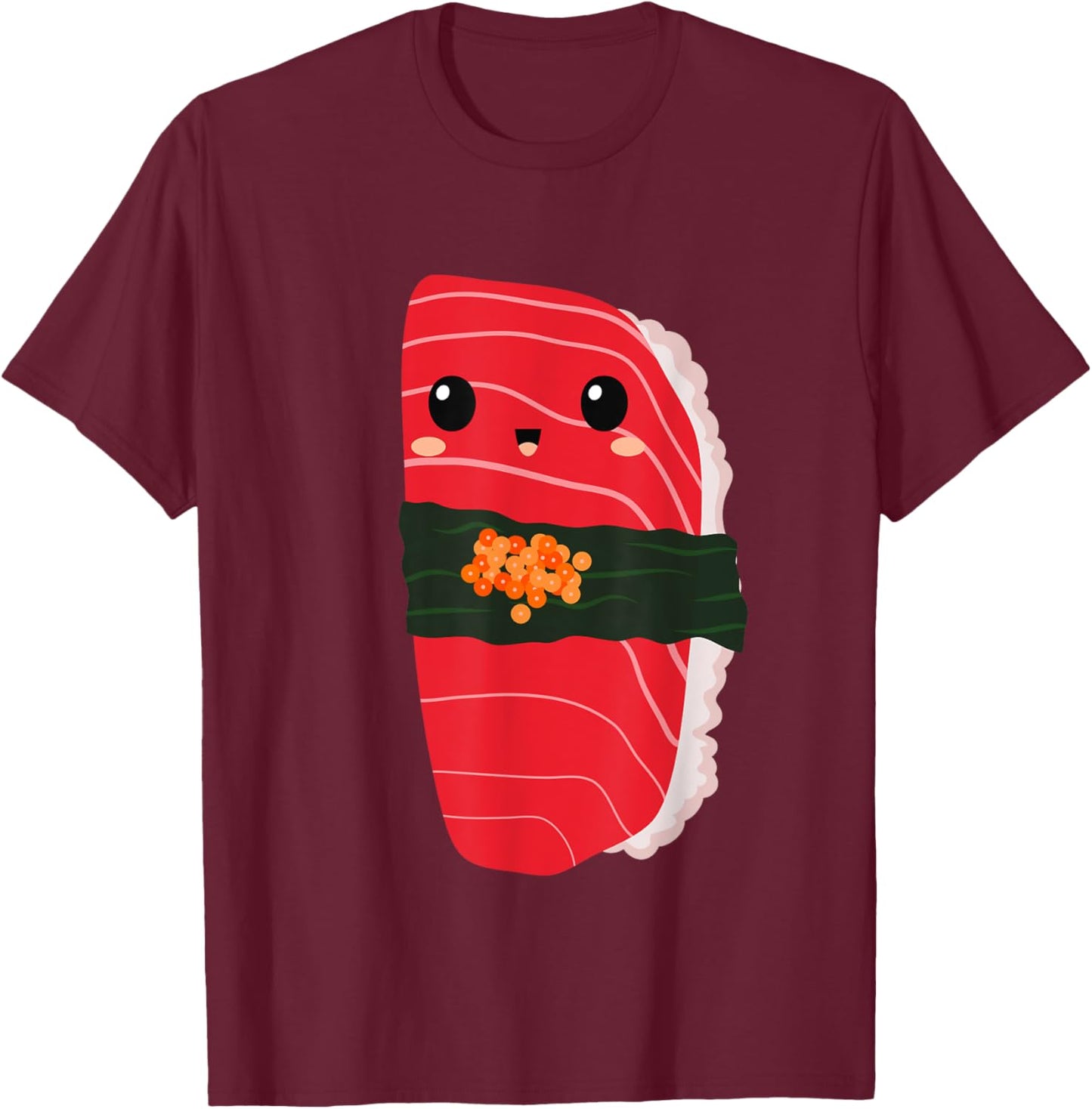 Lazy Last Minute Matching Group Costumes 2024 - Easy Funny Group Sushi Costume - -Adults/Kids - Black - Small - Short Sleeve - - Cartoon, Fun Theme T-Shirt - T-Shirt | Maroon