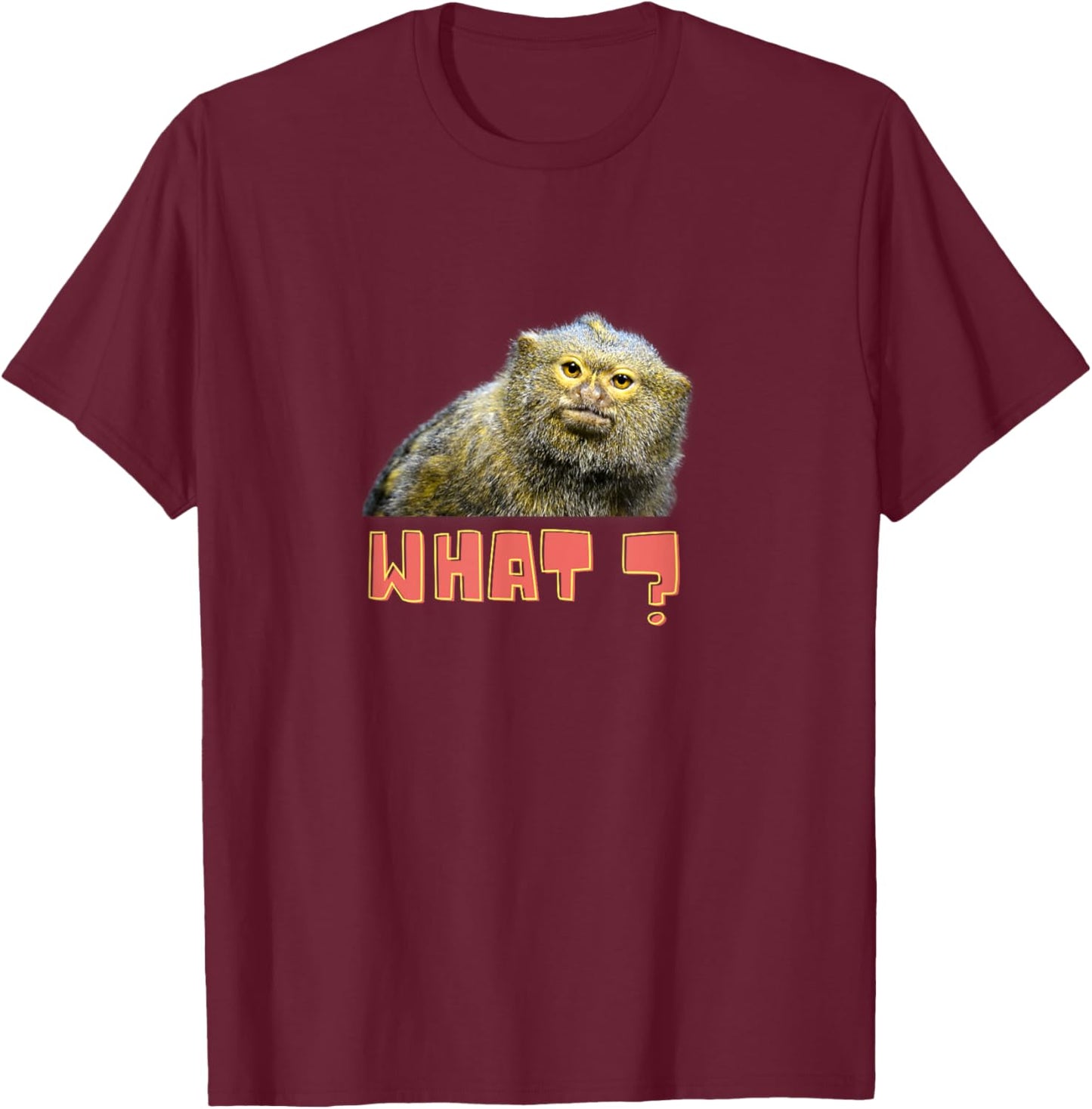 Dwarf Silk Monkey Men's Women's T-Shirt - T-Shirt | Maroon