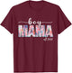 Boy Mama Est 2026 Boy Mom Pregnancy Mom To Be New Mama 2026 T-Shirt - T-Shirt | Maroon