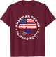 American Grown Filipino Roots Philippine US Flag Tree Pinoy T-Shirt - T-Shirt | Maroon