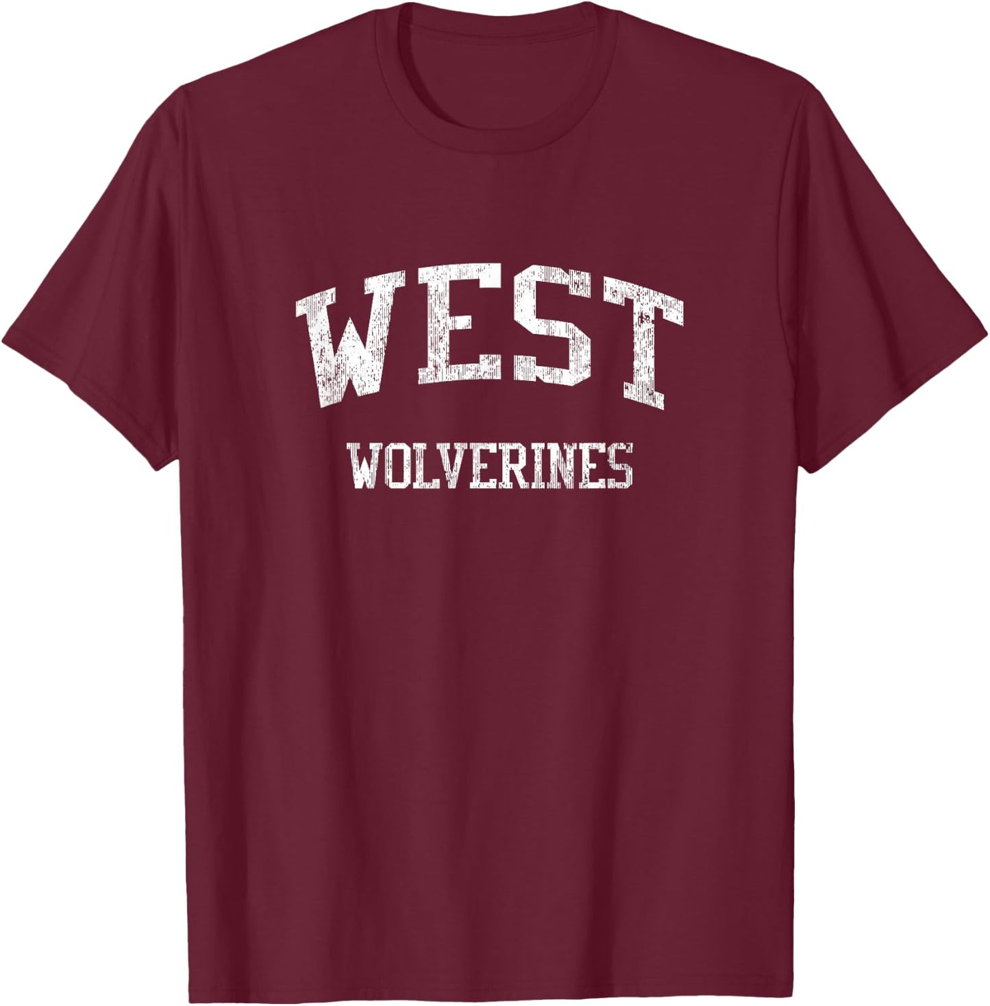 West High School HS Sioux City IA Vintage Sports T-Shirt - T-Shirt | Maroon