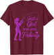 Funny Fisherman Just a Girl Who Loves Fishing T-Shirt - T-Shirt | Maroon