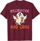 Recruiter Boo Crew Halloween Costume Human Resources HR T-Shirt - T-Shirt | Maroon