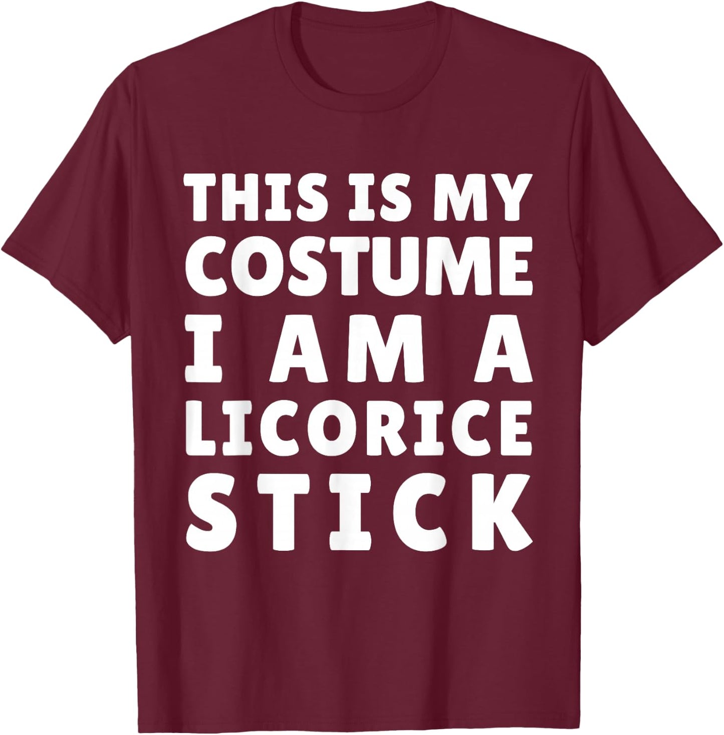 Funny Licorice Stick Costume Halloween Mardi Gras Carnival T-Shirt - T-Shirt | Maroon