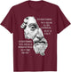 Marcus Aurelius Stoic Philosophy Roman Philosopher's Quote T-Shirt - T-Shirt | Maroon