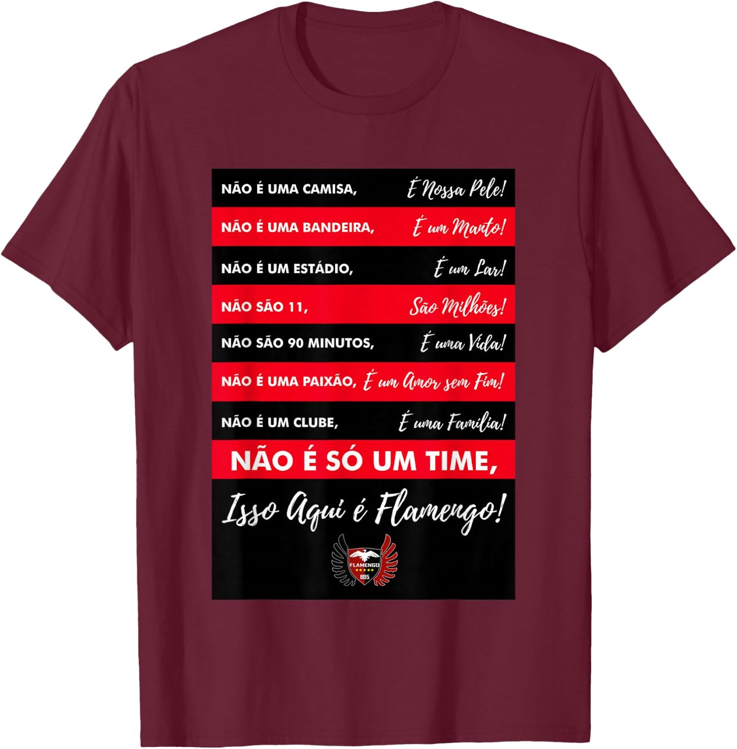 Flamengo Soccer - Camiseta Isso aqui é Flamengo T-Shirt - T-Shirt | Maroon