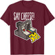 Say Cheese! Apparel T-Shirt - T-Shirt | Maroon