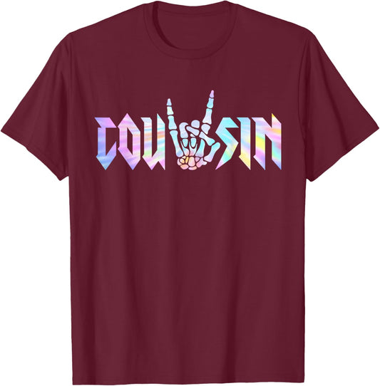 Cousin Of The Bad Two the Bone Birthday 2 Years Old Birthday T-Shirt - T-Shirt | Maroon