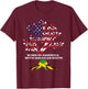 Born in America with Jamaican Roots, Jamaica Heritage T-Shirt - T-Shirt | Maroon