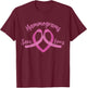 Mammograms Save Lives Pink Ribbon Breast Cancer Awareness T-Shirt - T-Shirt | Maroon