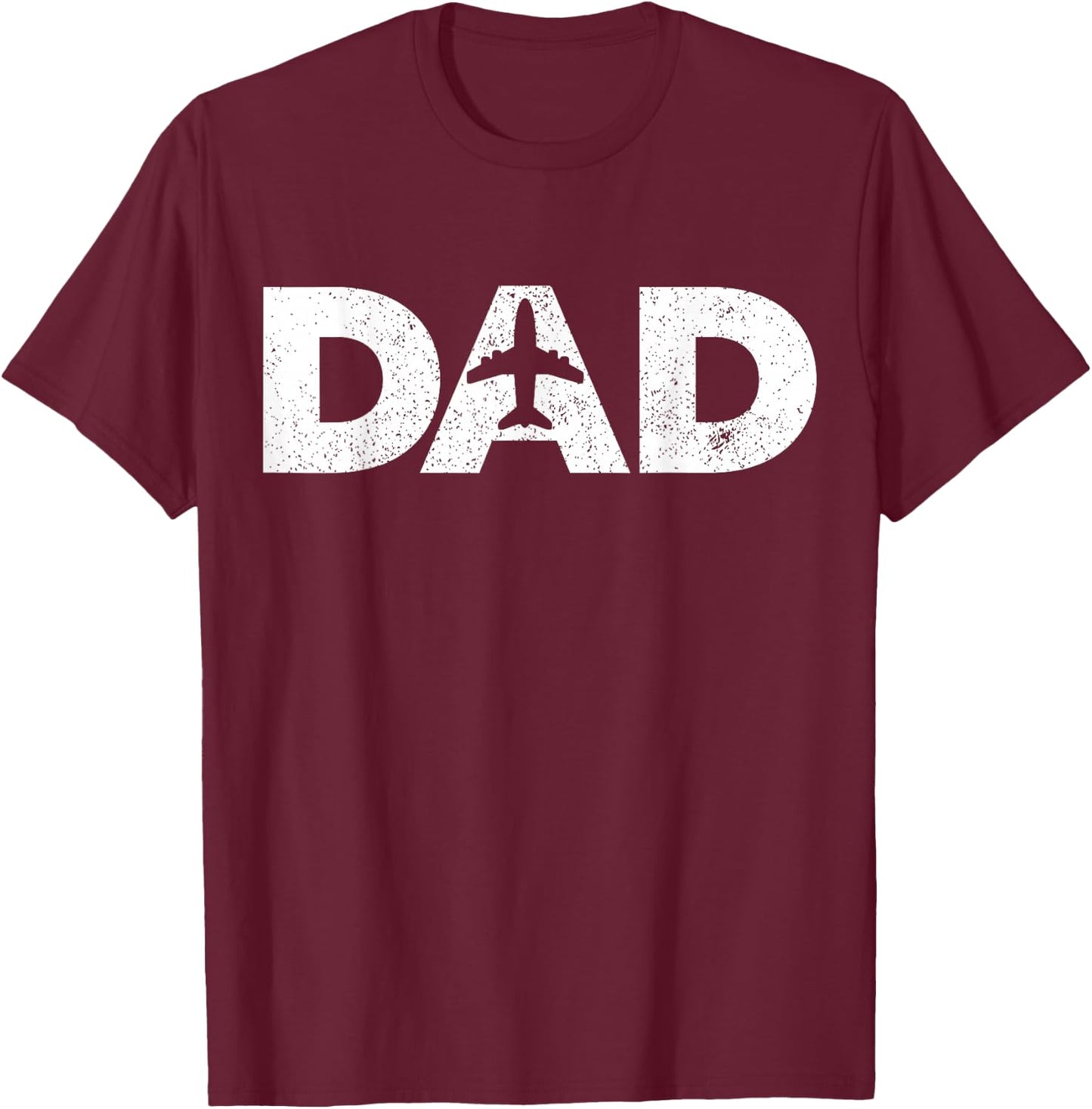 Pilot Dad Father's Day Gift Airplane and Aviation Lover T-Shirt - T-Shirt | Maroon