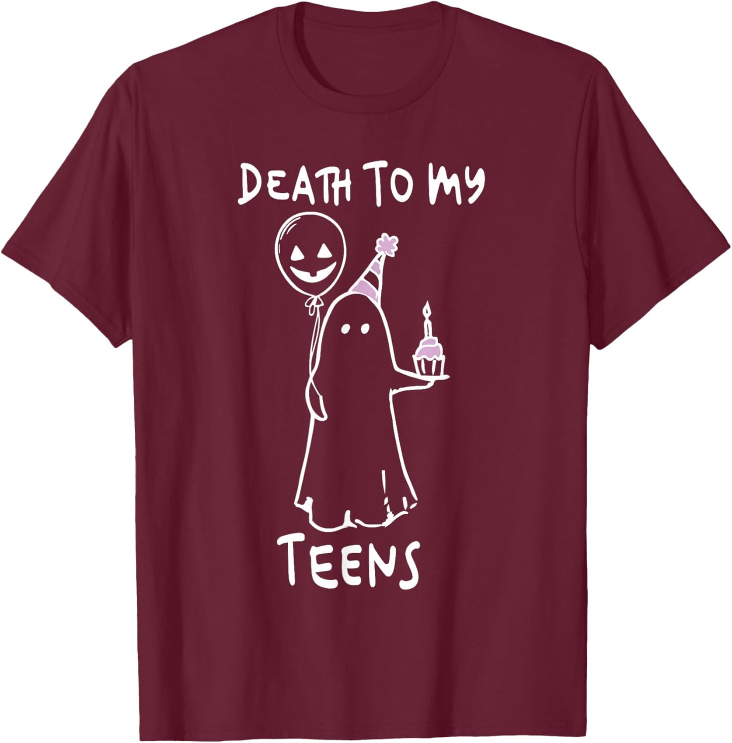 Funny Death To My Teens R.I.P Turning Twenties 20th Birthday T-Shirt - T-Shirt | Maroon