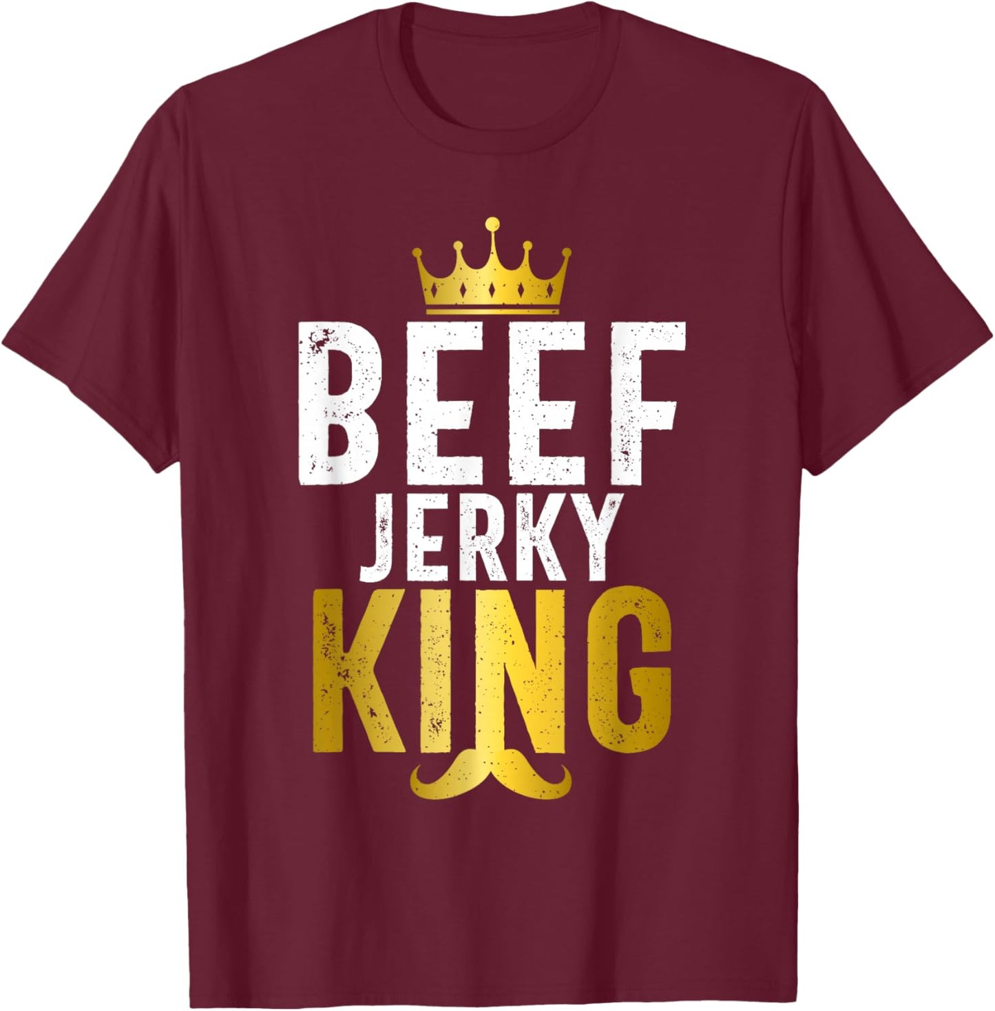 Beef Jerky King T-Shirt - T-Shirt | Maroon