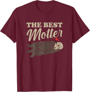 The Best Motter Sea Otter Mothers Day Mom Mommy Mama Women T-Shirt - T-Shirt | Maroon