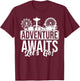 Theme Park Amusement Park Adventures Awaits Let's Go T-Shirt - T-Shirt | Maroon